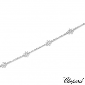 Chopard White Gold Diamond Snowflake Bracelet 85/6071-1001